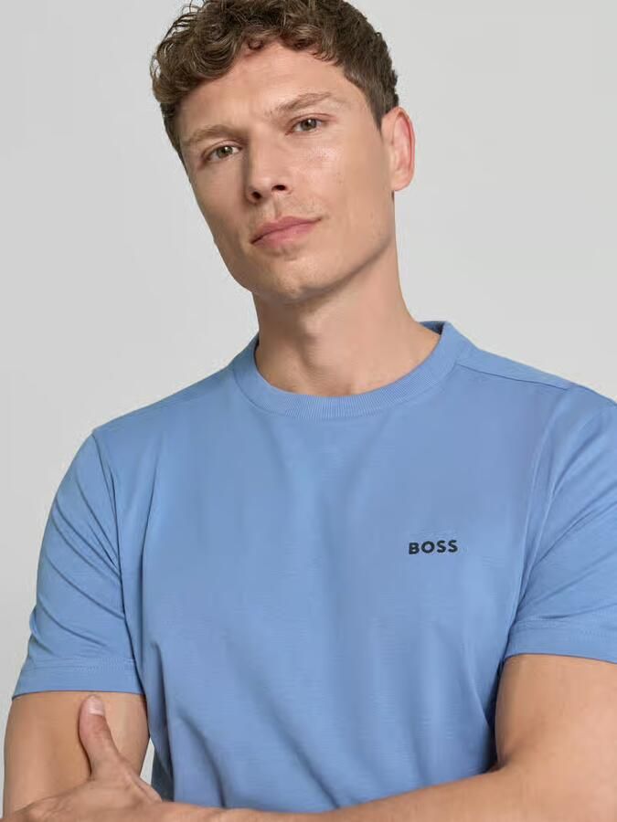 BOSS Green Regular fit T-shirt van katoenmix model 'TEE'