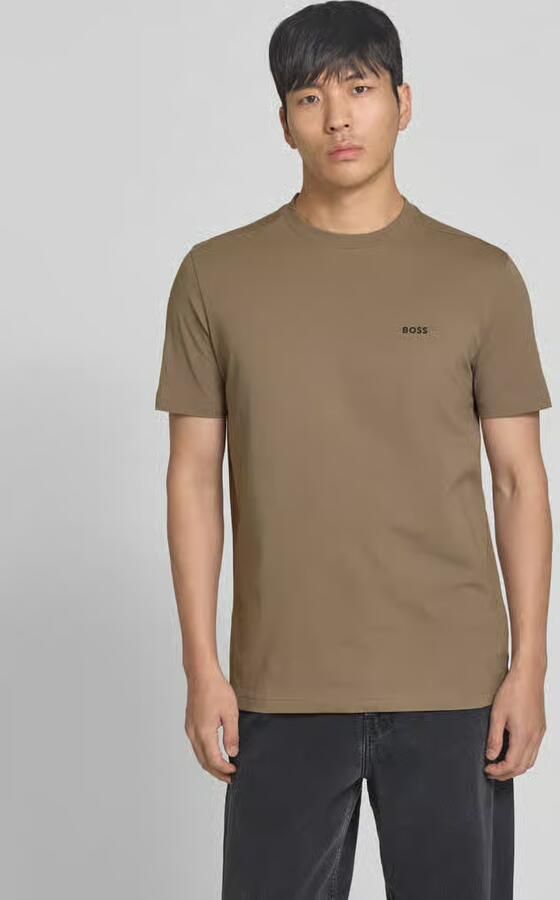 BOSS Green Regular fit T-shirt van katoenmix model 'TEE' - Foto 7