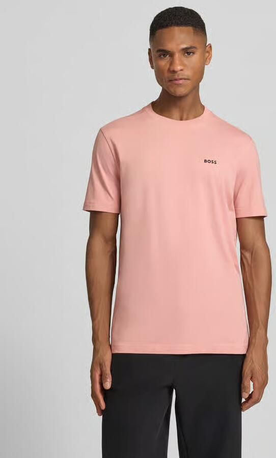 BOSS Green Regular fit T-shirt van katoenmix model 'TEE' - Foto 3