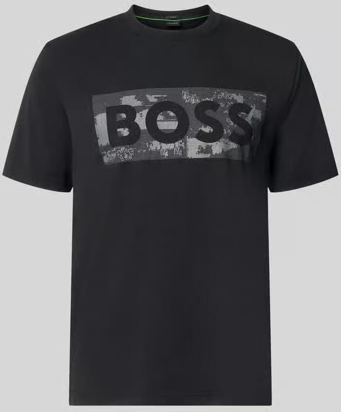BOSS Green regular fit T-shirt van katoenmix model 'TS_GLOBE LOGOPATTERN' - Foto 2