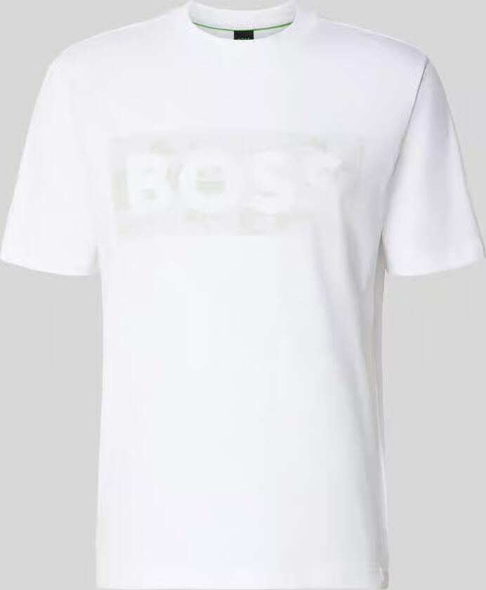 BOSS Green regular fit T-shirt van katoenmix model 'TS_GLOBE LOGOPATTERN' - Foto 2
