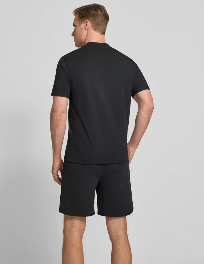 BOSS Green regular fit T-shirt van katoenmix model 'TS_GLOBE LOGOPATTERN'