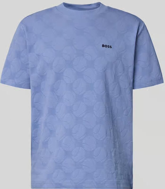 BOSS Green Regular fit T-shirt van katoenmix Model 'TS_MEMBER' - Foto 2