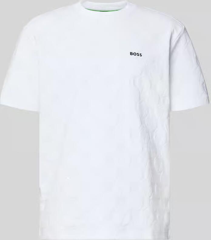 BOSS Green Regular fit T-shirt van katoenmix Model 'TS_MEMBER' - Foto 2