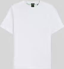 BOSS Green Regular fit t-shirt van katoenmix model 'TS_Union Tape'