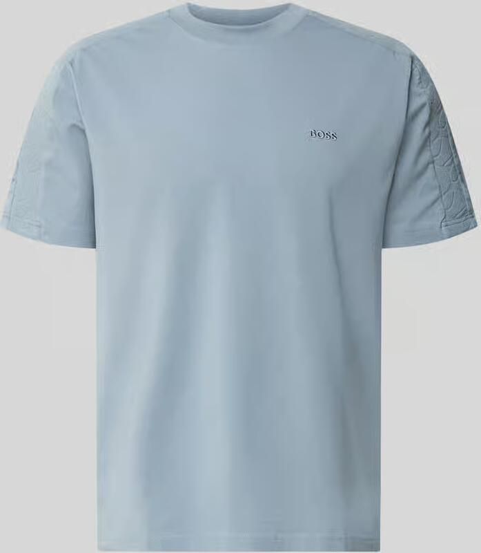 BOSS Green Regular fit t-shirt van katoenmix model 'TS_Union Tape'