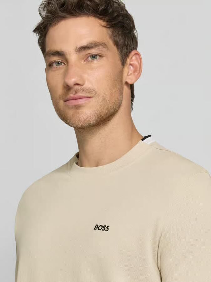 BOSS Green regular fit T-shirt van katoenpiqué model 'TS_PIQUE'