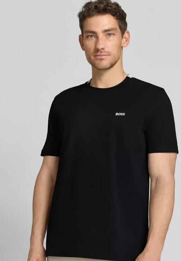 BOSS Green regular fit T-shirt van katoenpiqué model 'TS_PIQUE'