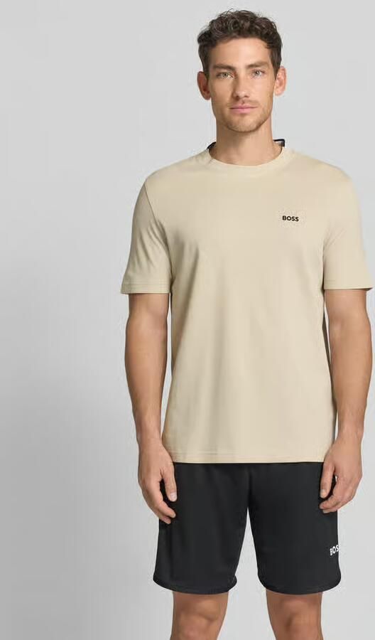 BOSS Green regular fit T-shirt van katoenpiqué model 'TS_PIQUE' - Foto 3