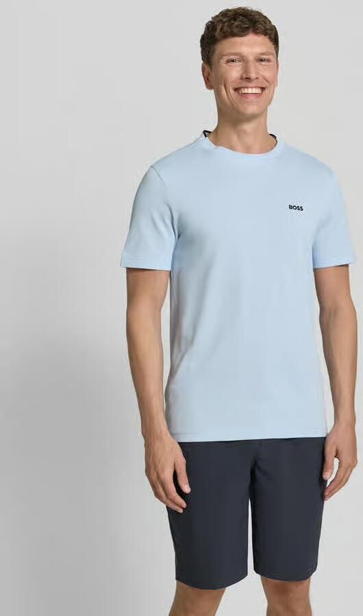BOSS Green regular fit T-shirt van katoenpiqué model 'TS_PIQUE' - Foto 2