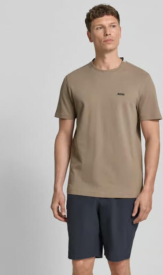 BOSS Green regular fit T-shirt van katoenpiqué model 'TS_PIQUE' - Foto 3