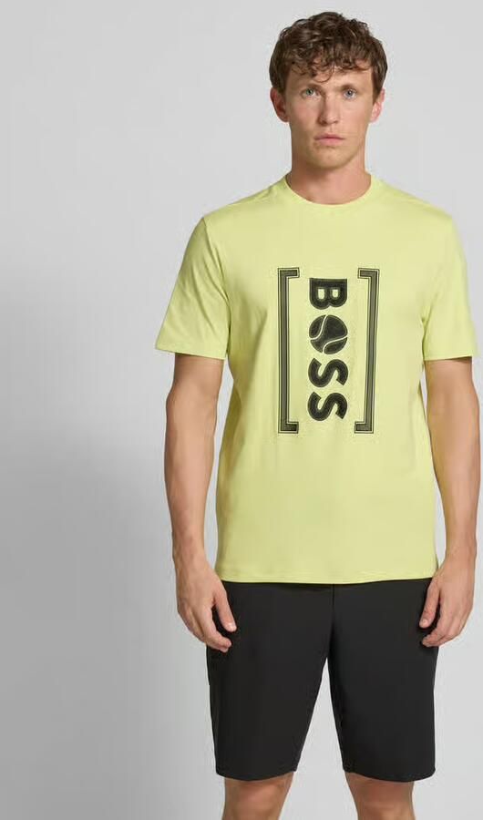 BOSS Green Regular fit T-shirt van puur katoen model 'ICONIC'