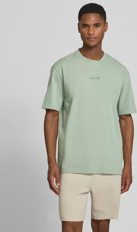 BOSS Green regular fit T-shirt van puur katoen model 'TEE 10' - Foto 5