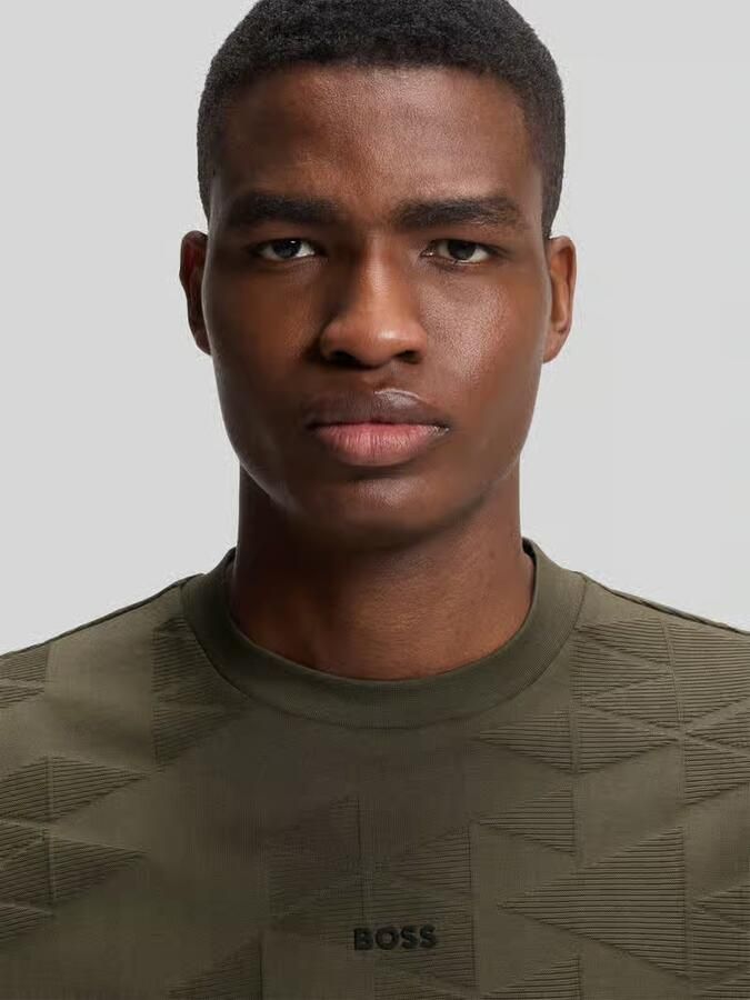 BOSS Green regular fit T-shirt van puur katoen model 'TS_NETWORK JQ'