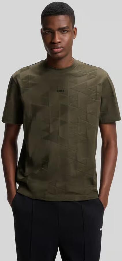 BOSS Green regular fit T-shirt van puur katoen model 'TS_NETWORK JQ' - Foto 3