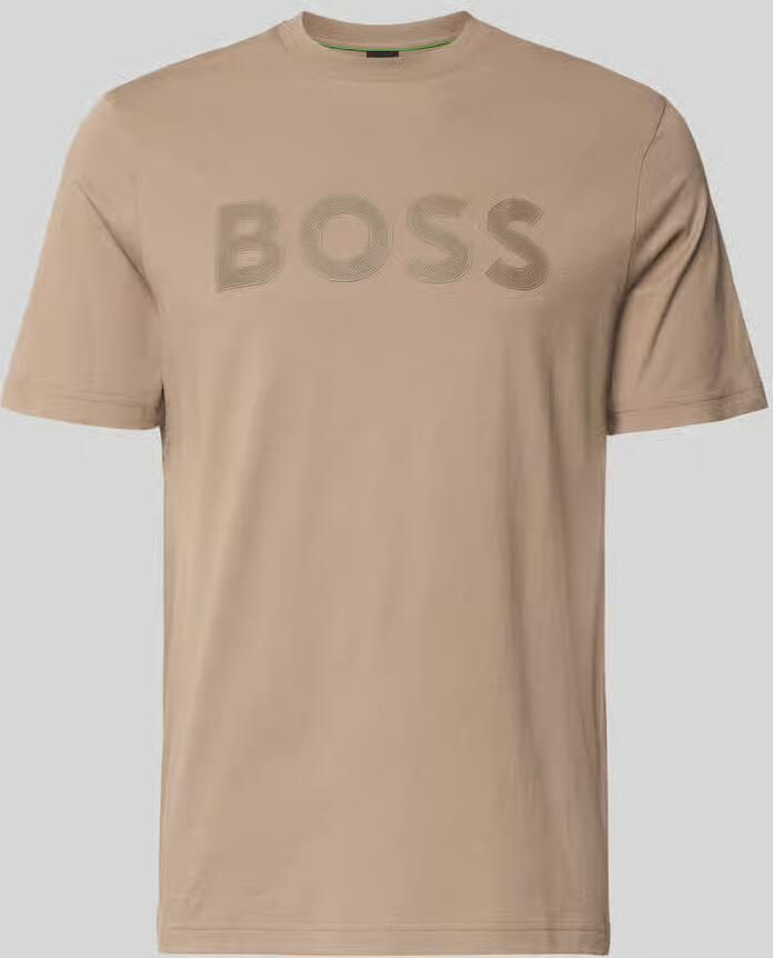 BOSS Green regular fit T-shirt van puur katoen model 'TS_STRUCTURE LOGO 1027473' - Foto 2