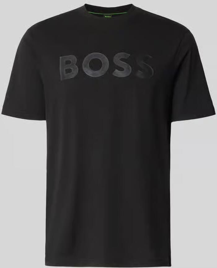 BOSS Green regular fit T-shirt van puur katoen model 'TS_STRUCTURE LOGO 1027473' - Foto 2