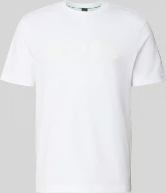 BOSS Green regular fit T-shirt van puur katoen model 'TS_STRUCTURE LOGO 1027473' - Foto 2