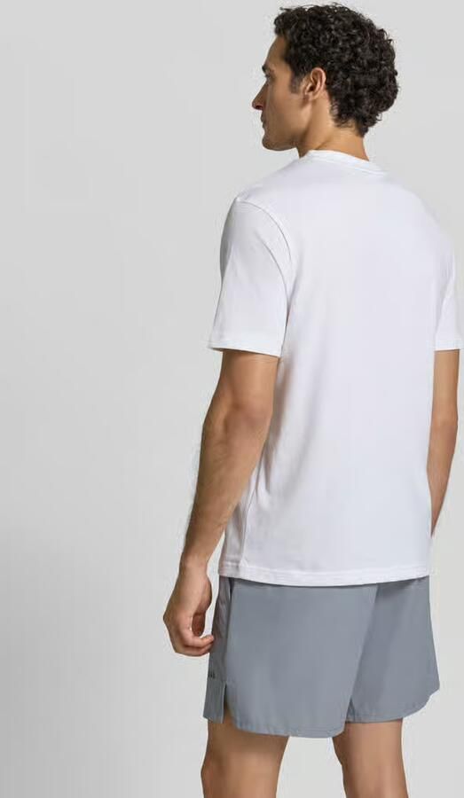 BOSS Green regular fit T-shirt van puur katoen model 'TS_STRUCTURE LOGO 1027473' - Foto 4