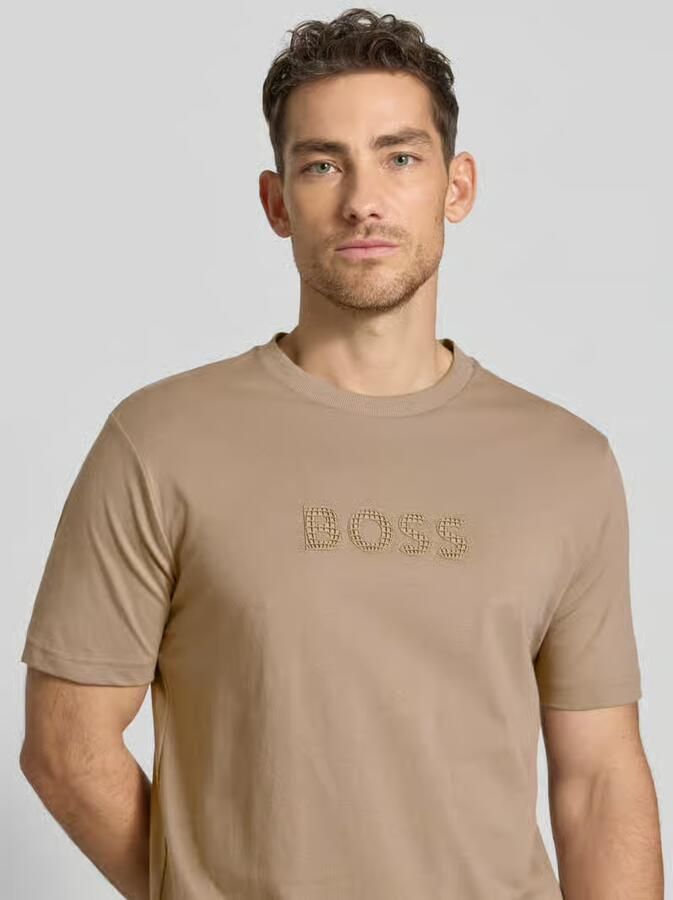 BOSS Green Regular fit T-shirt van puur katoen Model 'TS_TERRACE'