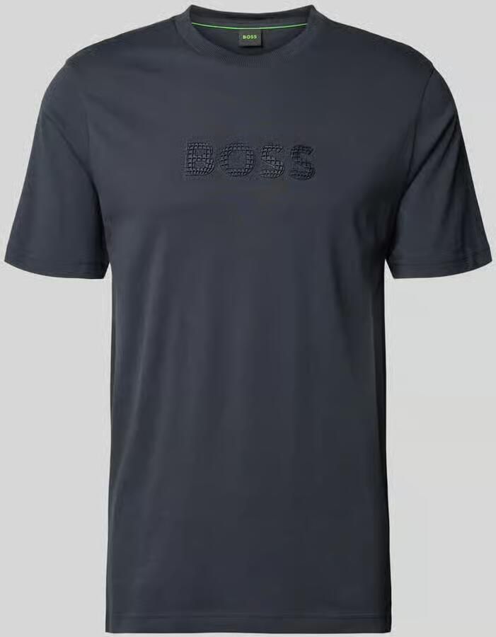 BOSS Green Regular fit T-shirt van puur katoen Model 'TS_TERRACE' - Foto 3