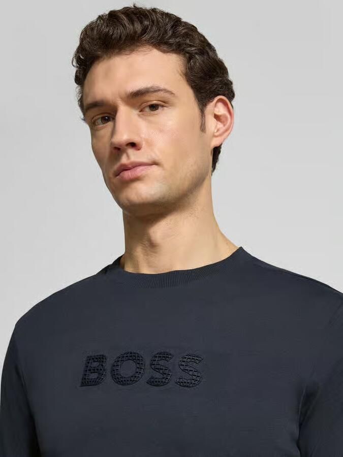 BOSS Green Regular fit T-shirt van puur katoen Model 'TS_TERRACE' - Foto 2