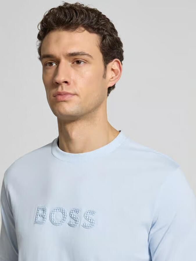 BOSS Green Regular fit T-shirt van puur katoen Model 'TS_TERRACE' - Foto 5