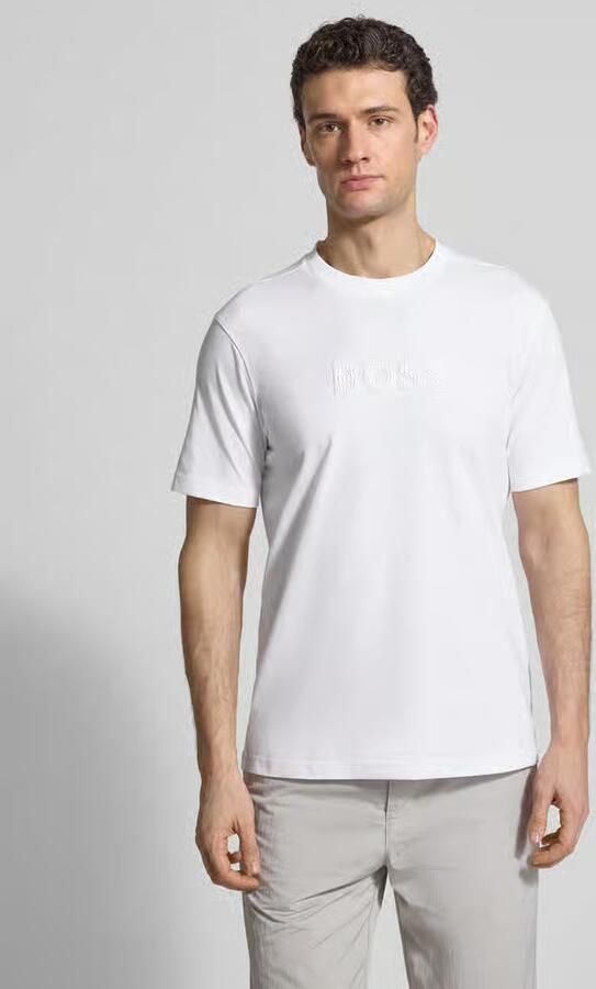 BOSS Green Regular fit T-shirt van puur katoen Model 'TS_TERRACE' - Foto 2