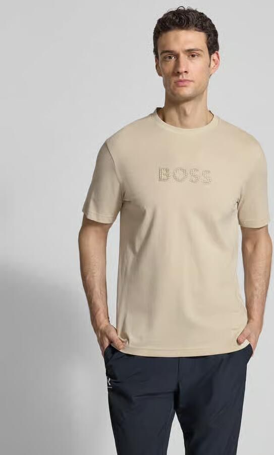 BOSS Green Regular fit T-shirt van puur katoen Model 'TS_TERRACE' - Foto 6