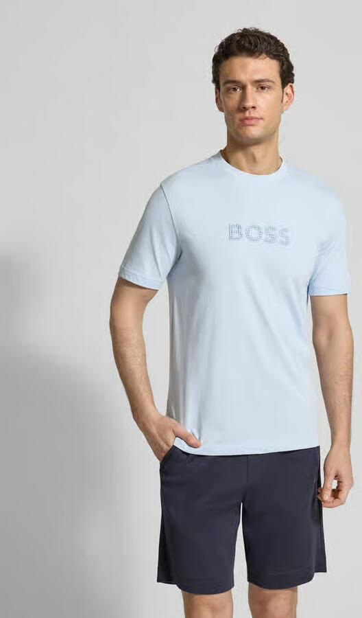 BOSS Green Regular fit T-shirt van puur katoen Model 'TS_TERRACE' - Foto 7