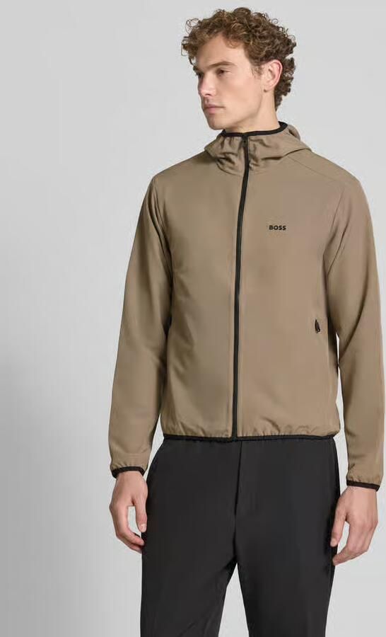 BOSS Green regular fit trainingsjack met capuchon model 'LW_COMMUTERPRO' - Foto 3