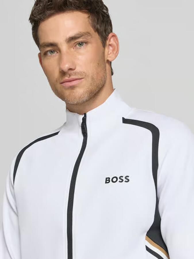 BOSS Green regular fit trainingsjack met contrasterende details