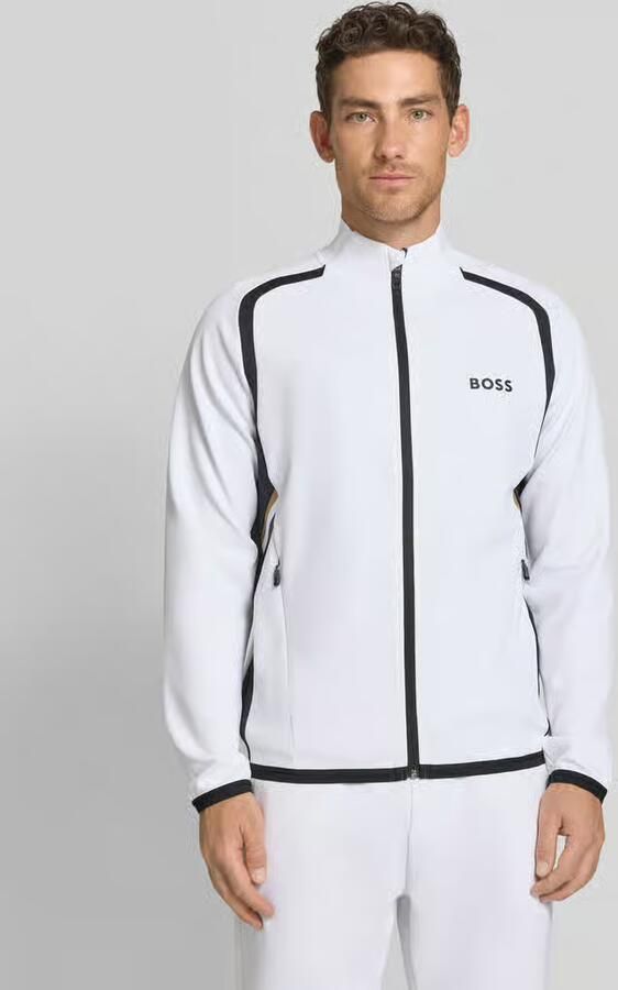BOSS Green regular fit trainingsjack met contrasterende details - Foto 4