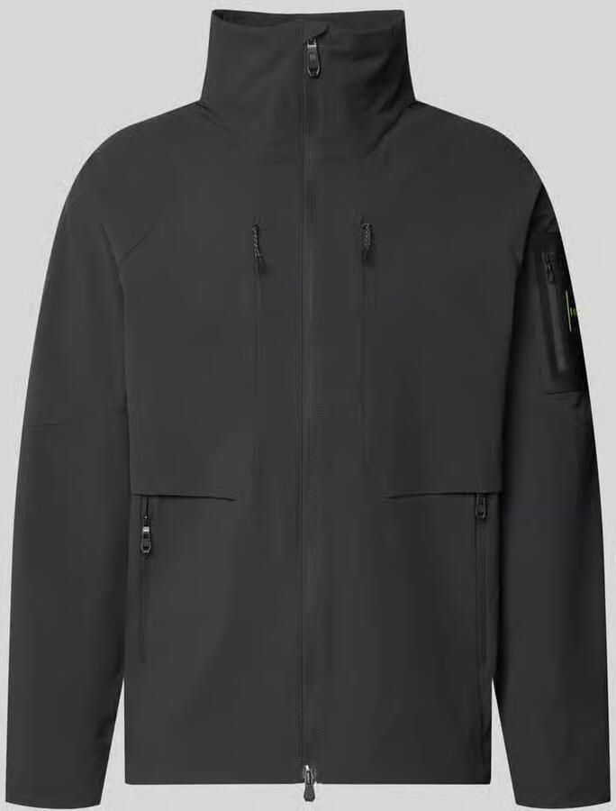 BOSS Green Regular fit trainingsjack met Labelpatch Model 'OW_GLOBE'