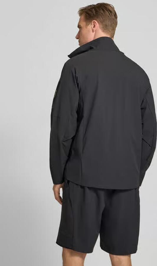 BOSS Green Regular fit trainingsjack met Labelpatch Model 'OW_GLOBE' - Foto 2