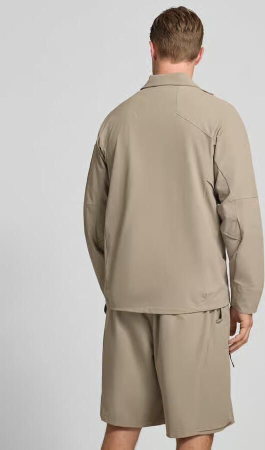 BOSS Green Regular fit trainingsjack met Labelpatch Model 'OW_GLOBE' - Foto 3