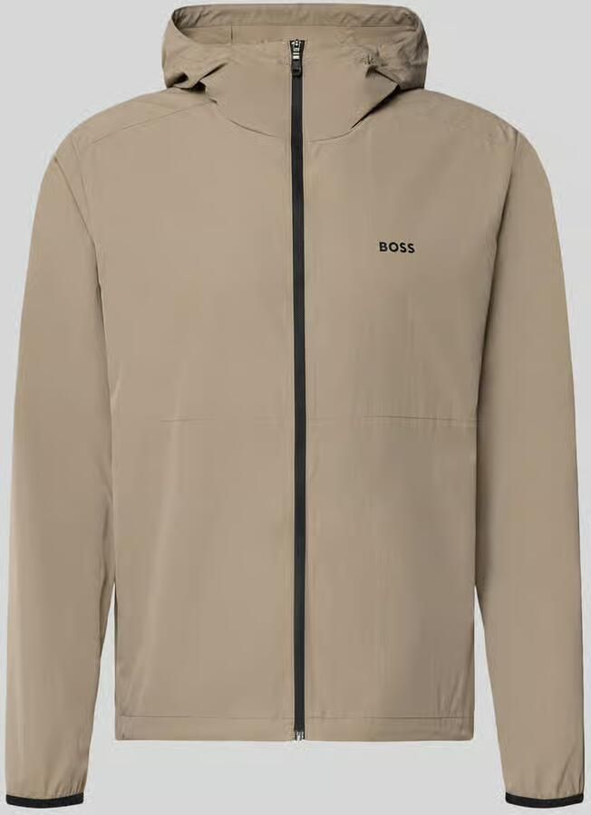 BOSS Green Regular fit trainingsjack met labelprint model 'OW_Airynix JT HD 2'