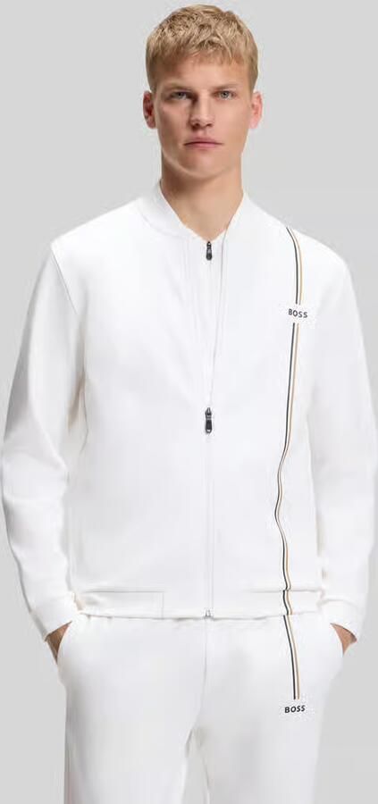 BOSS Green regular fit trainingsjack met logodetails - Foto 3