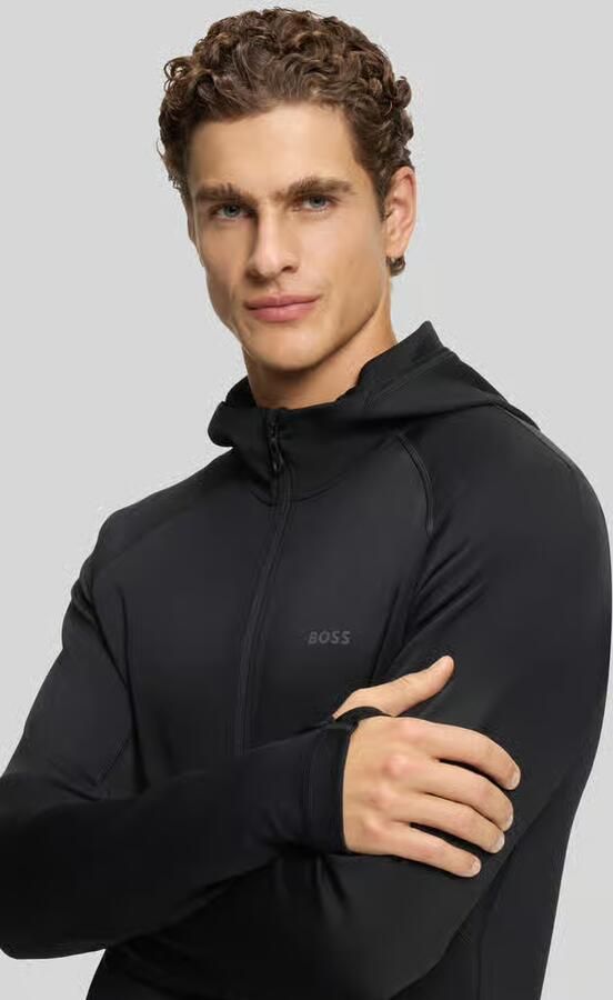 BOSS Green Regular fit trainingsjack van sneldrogend weefsel model 'SICON ACTIVE'