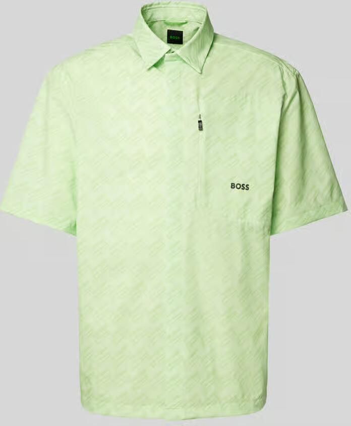 BOSS Green Regular fit vrijetijdsoverhemd met all-over print model 'Bechno' - Foto 3