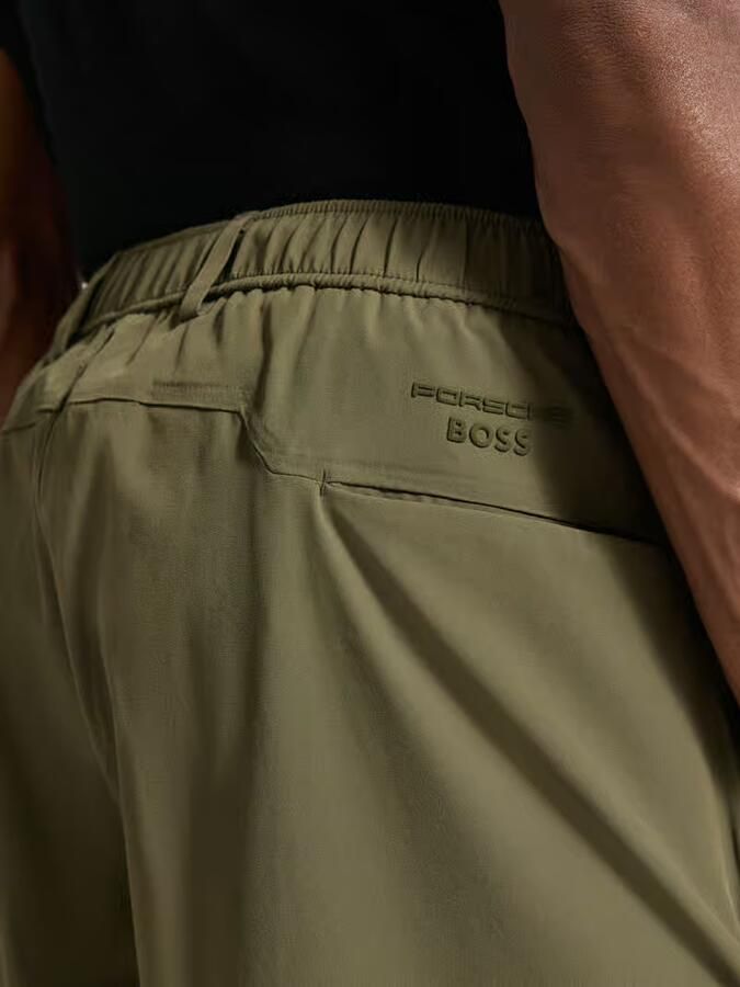 BOSS Green relaxed fit bermuda met labelopschrift model 'SPIRIT70'
