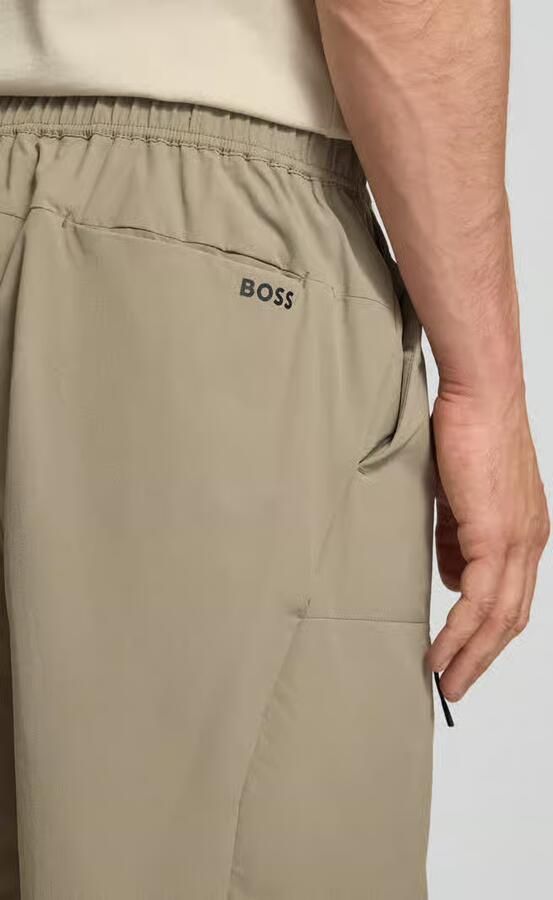 BOSS Green relaxed fit cargoshort met labelschrift Model 'GLOBE CARGO'