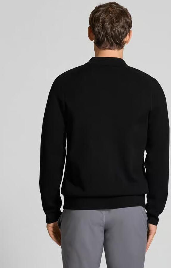 BOSS Green Relaxed fit gebreid jack van viscosemix model 'HOLE'