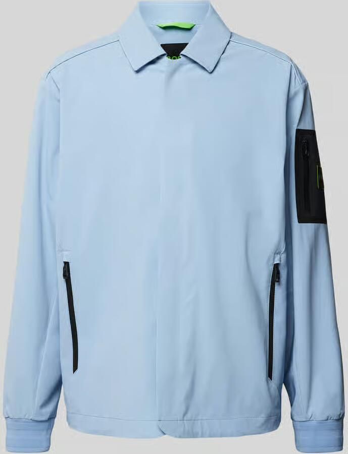 BOSS Green Relaxed fit jack met steekzakken model 'League' - Foto 2