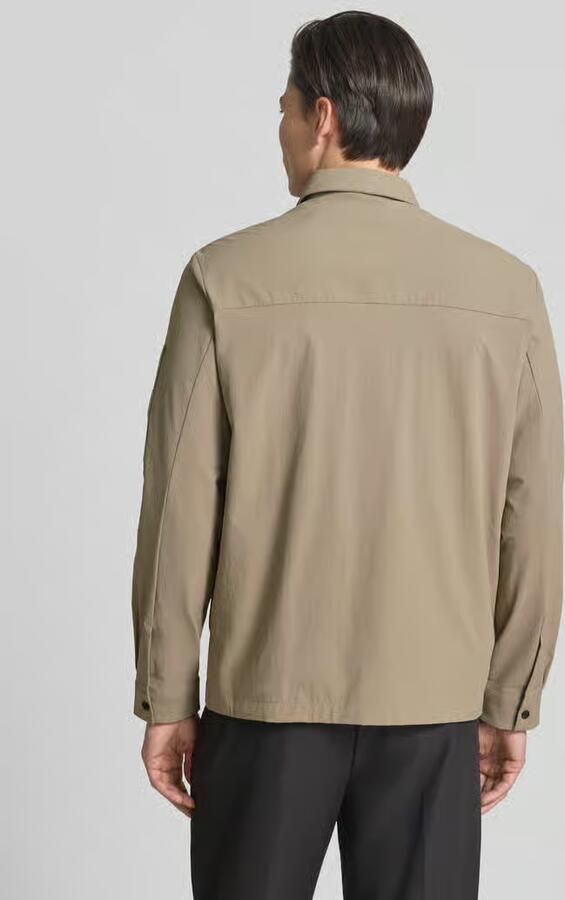 BOSS Green Relaxed fit overshirt met labelpatch model 'ST_GLOBE HEXA L'