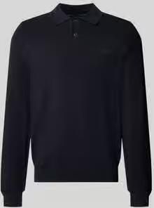 BOSS Green relaxed fit poloshirt met wol model 'KN_Momentum-X PL'