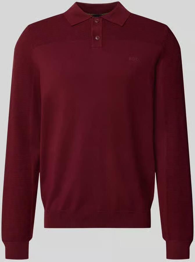 BOSS Green relaxed fit poloshirt met wol model 'KN_Momentum-X PL'