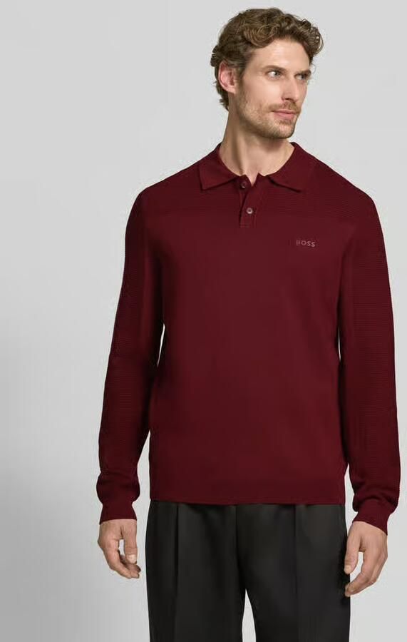 BOSS Green relaxed fit poloshirt met wol model 'KN_Momentum-X PL' - Foto 2