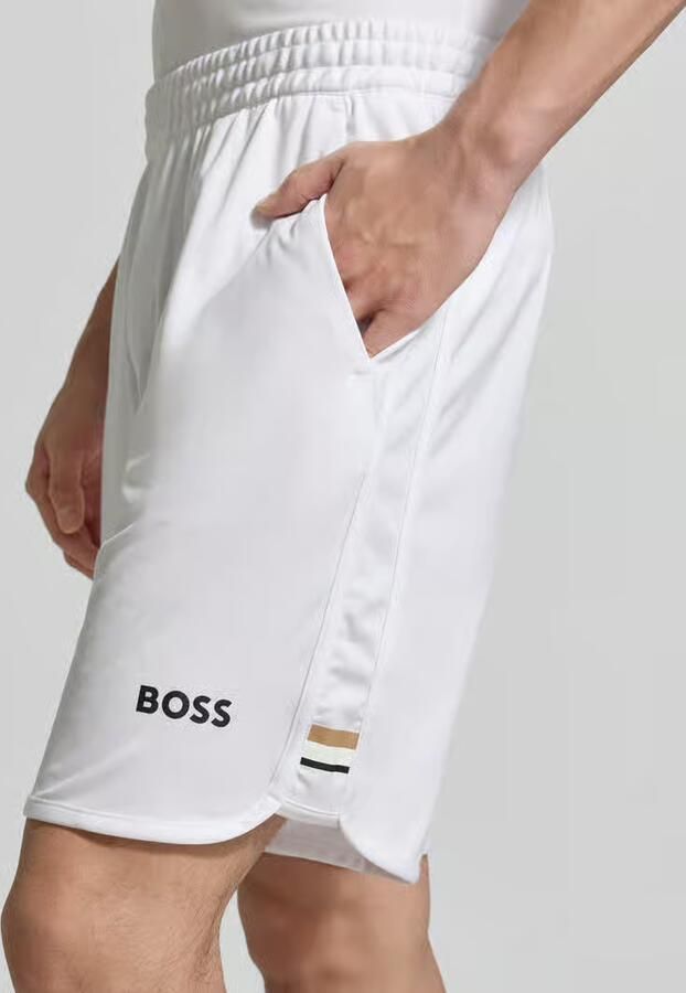 BOSS Green relaxed fit sport-short met logoprint model 'SH_TOC SPIN 9 INCH'