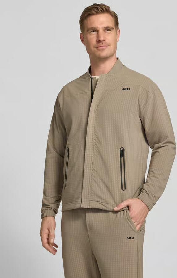 BOSS Green relaxed fit sweatjack in wafelstructuur model 'TERRACE' - Foto 2